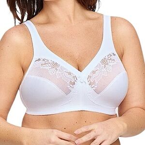 - Glamorise 46D MagicLift White Minimizer Bra! NEW!